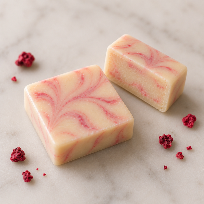 Strawberry Marble Square2 Strawberry Marble Chocolate